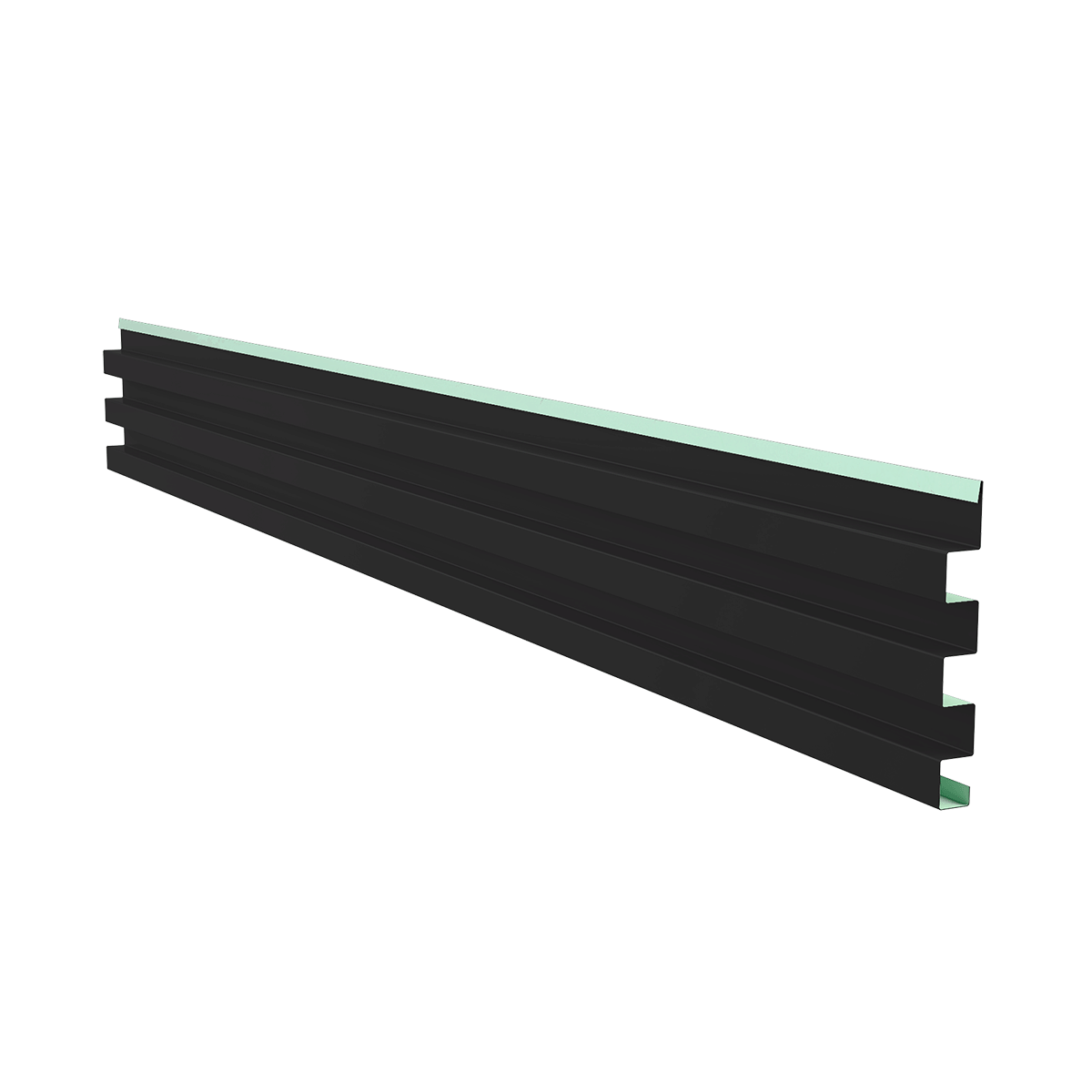 Kit Ripado Infinity Wall Lystra - Preto Absoluto - 10 PÇS com 3,00M | 4,20 M²