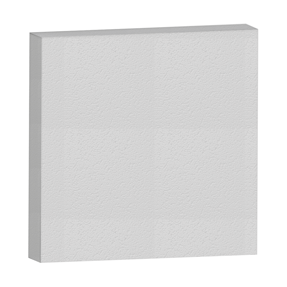 Bloco de EPS Laminado 1F Comprimento 1000MM, Largura 1000MM, Espessura 50MM.