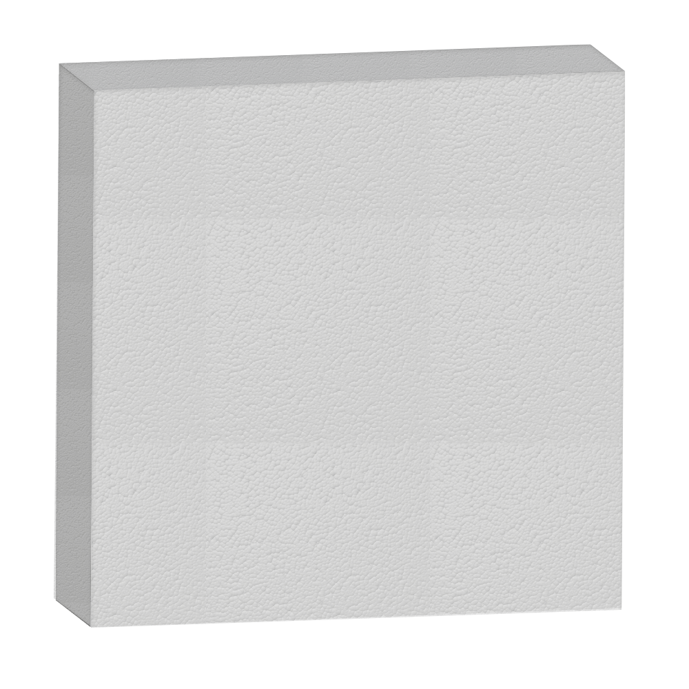 BLOCO EPS LAMINADO 1F Comprimento 1000MM, Largura 1000MM, Espessura 80MM.