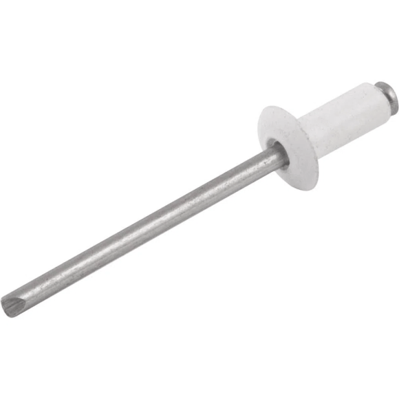 Rebite para Fixação Permanente – Alumínio Cor Branco 4,0 x 15mm 100 unidades