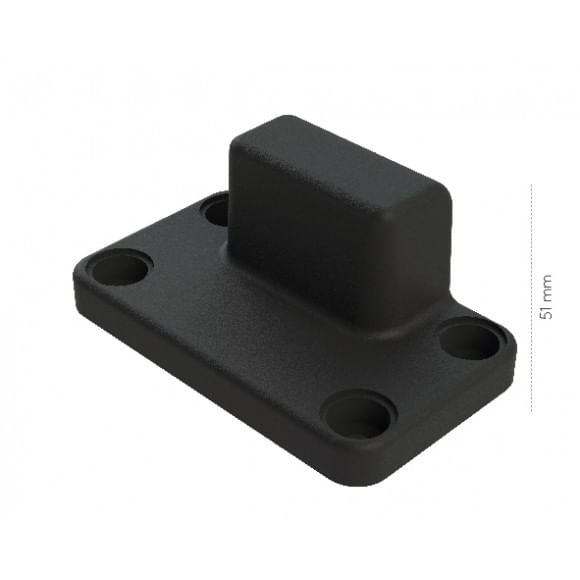 Batente em Nylon de Puxador Externo para Porta de Correr Frigorífica