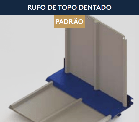 Rufo de Topo Pré-Pintado TP-40 C/DENTE - 3-TRAP  - PÇ de 1 MT