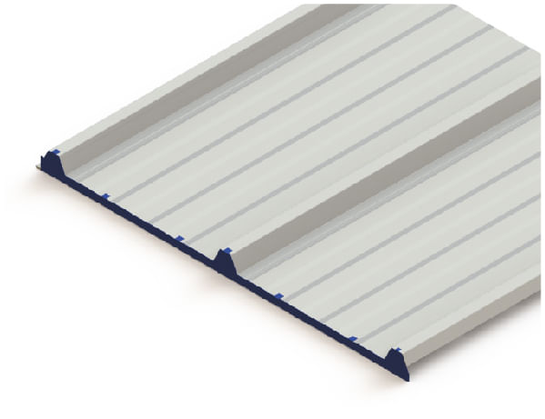 Acabamento Frontal em Aço para Isotelha Trapezoidal Telha Térmica Sanduíche 20mm - Pç. 1MT