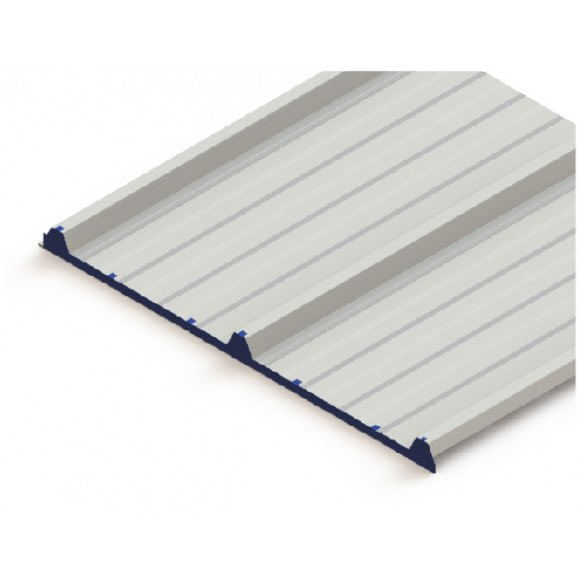 Acabamento Frontal em Aço para Isotelha Trapezoidal Telha Térmica Sanduíche 50mm -Pç. 1MT