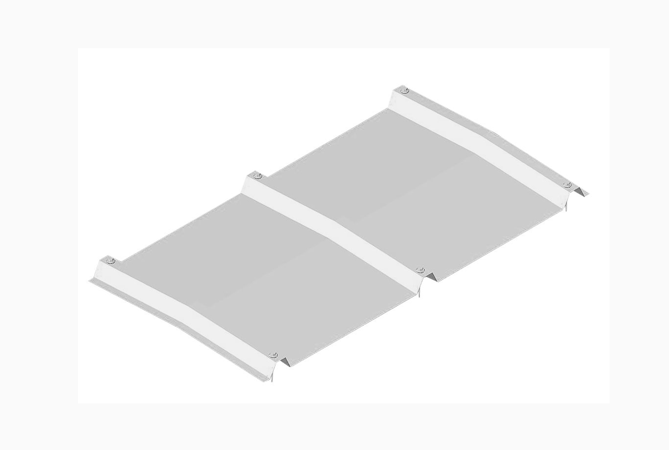 Cumeeira Trapezoidal Pré - Pintado 3 TRAP - PÇ de  1M